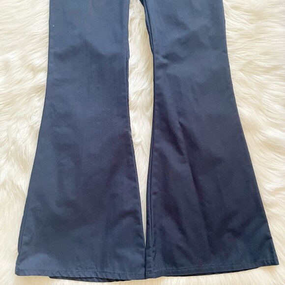 VTG Ralph Lauren Blue Lace-up Front Sailor Y2K Coyote Ugly Bell Bottom Pants - Picture 3 of 5